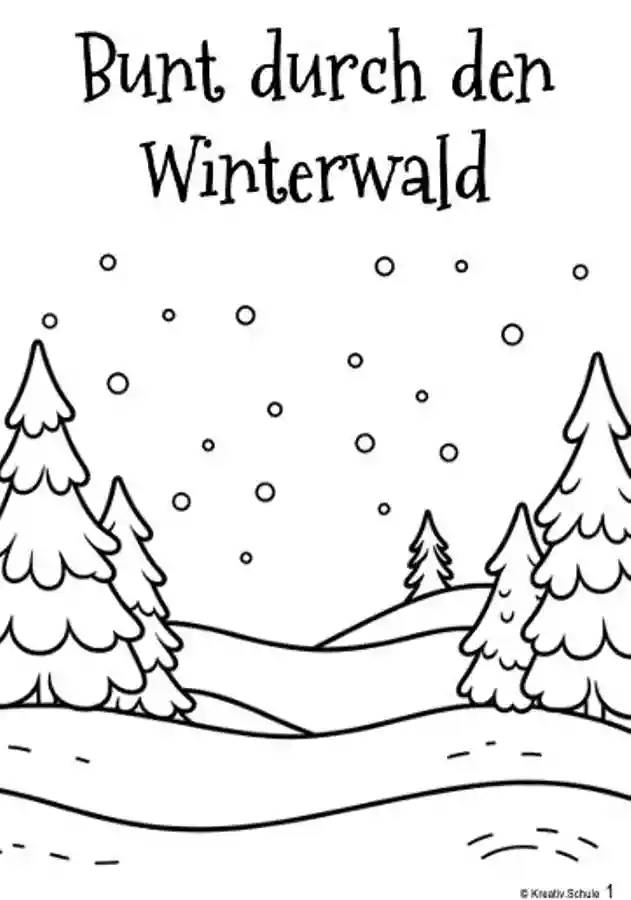 Weihnachtsmalbuch für die Vorschule – bunte Wintermotive zum Ausmalen für Vorschulkinder